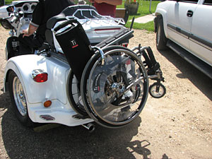 Harley Davidson Ultra Classic Trike with Wheelchair Modification