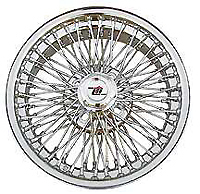 Chrome 15&quot; Wire 72-Spoke Wheel